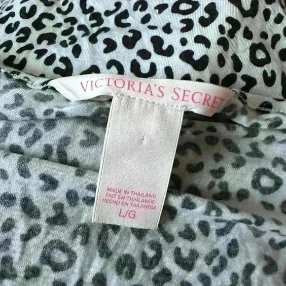 Y2k 90s Victoria’s Secret Black/White Leopard Print Tank Size L - Picture 6 of 9